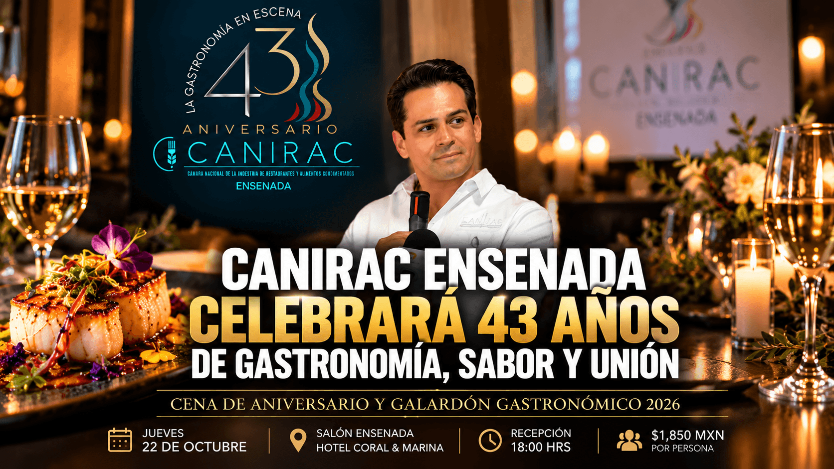 Luis Novelo, presidente de Canirac Ensenada